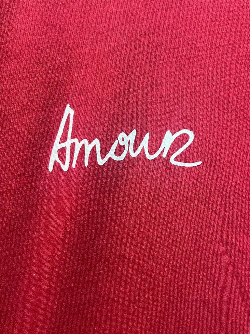 NWT Zadig & Voltaire Woop Amour Wine Red Crewneck Short Sleeve T-Shirt Size M - Picture 6 of 8